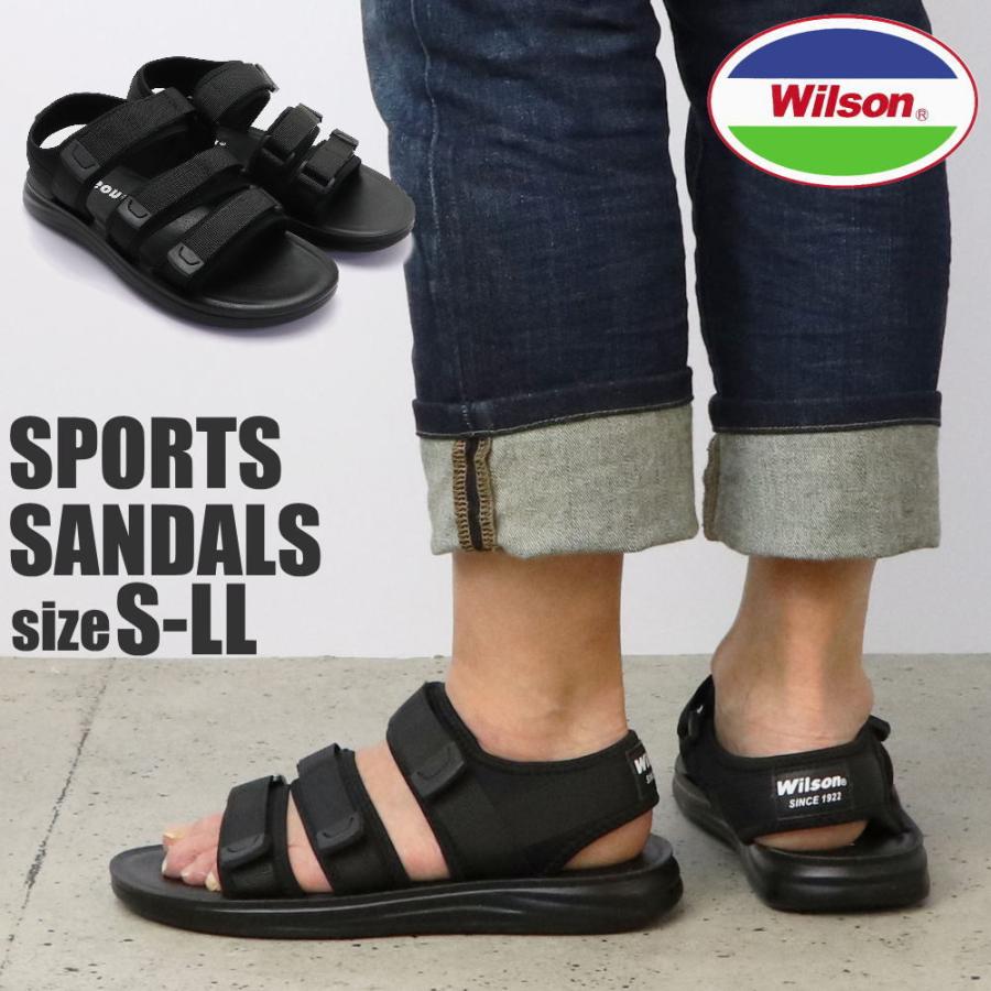 即納 メンズ スポーツサンダル Wilson ウィルソン 幅広 スポサン ベルクロサンダル 柔らかい履き心地 アウトドア レジャー 海 No 3640 Fk3640 靴のaika 通販 Yahoo ショッピング