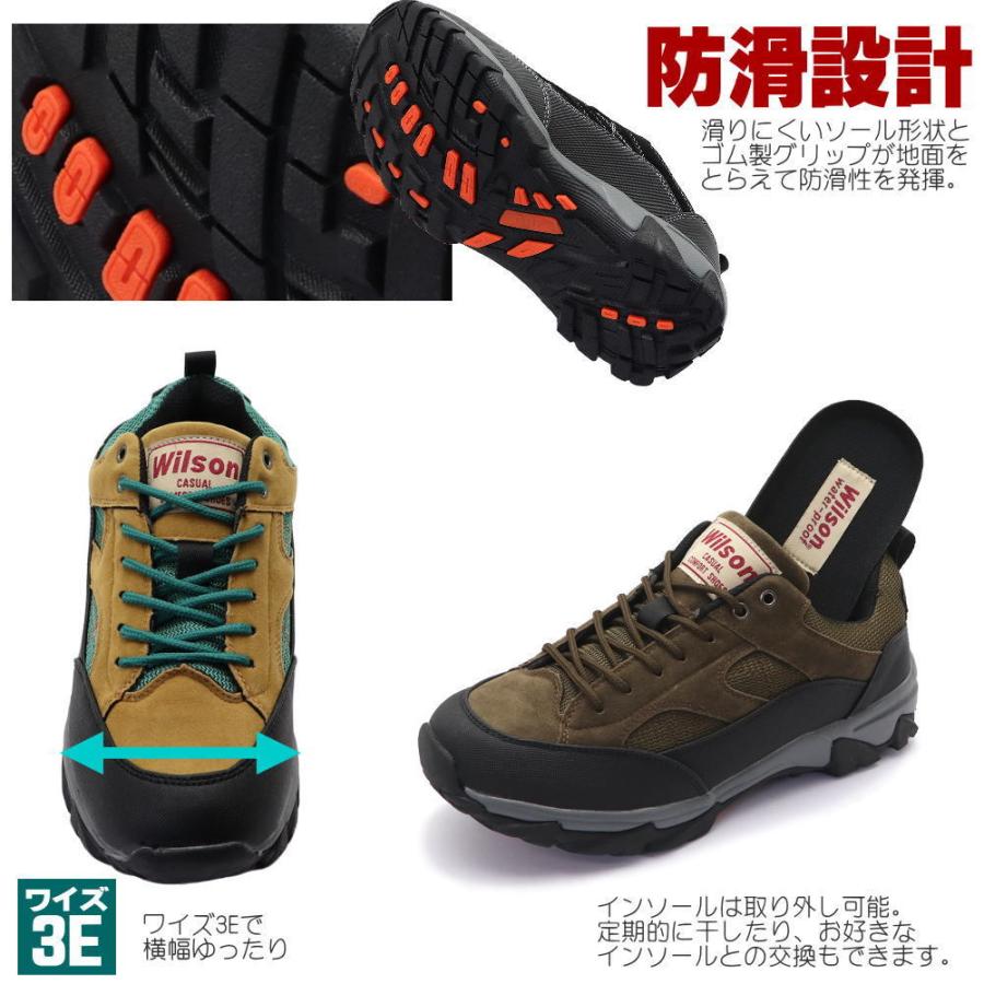 WILLSON（ウィルソン） メンズ Wilson 防水 防滑 トレッキングシューズ