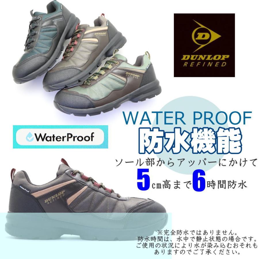 DUNLOP（ダンロップ） 防水 軽量 幅広 4E スニーカー メンズ