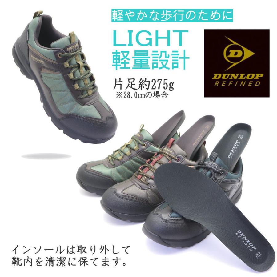 DUNLOP（ダンロップ） 防水 軽量 幅広 4E スニーカー メンズ
