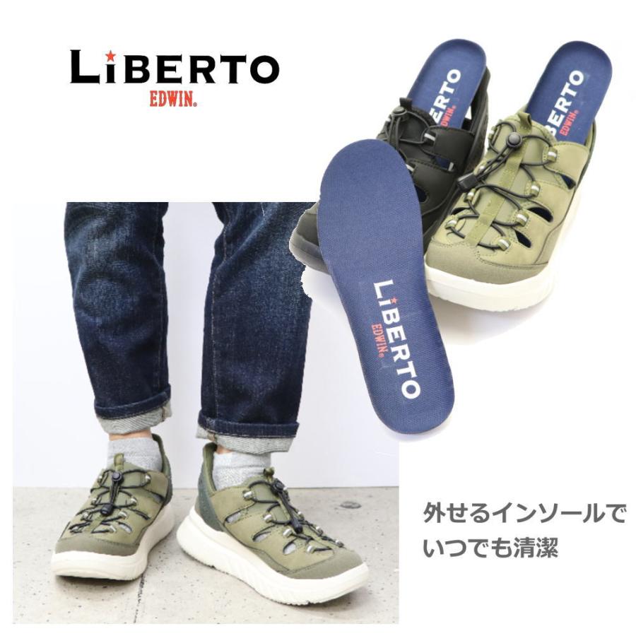 手を使わず履ける メンズ サンダル リベルト エドウィン LIBERTO EDWIN