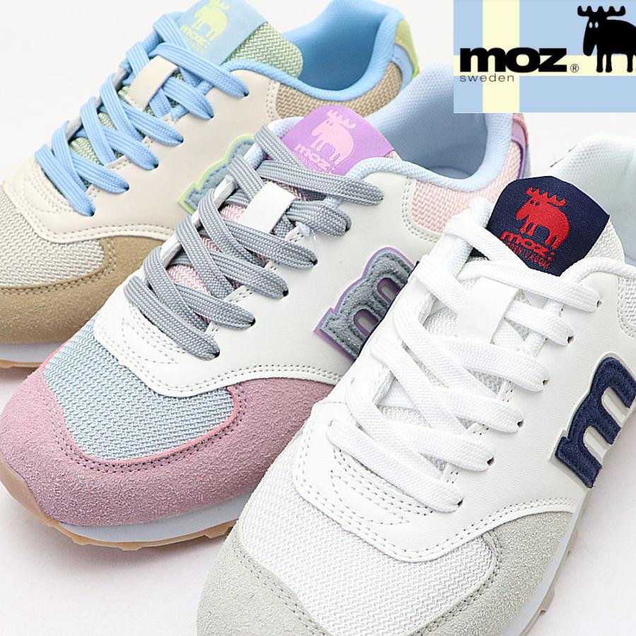 moz（モズ） レディース スニーカー レースアップ カジュアルシューズ