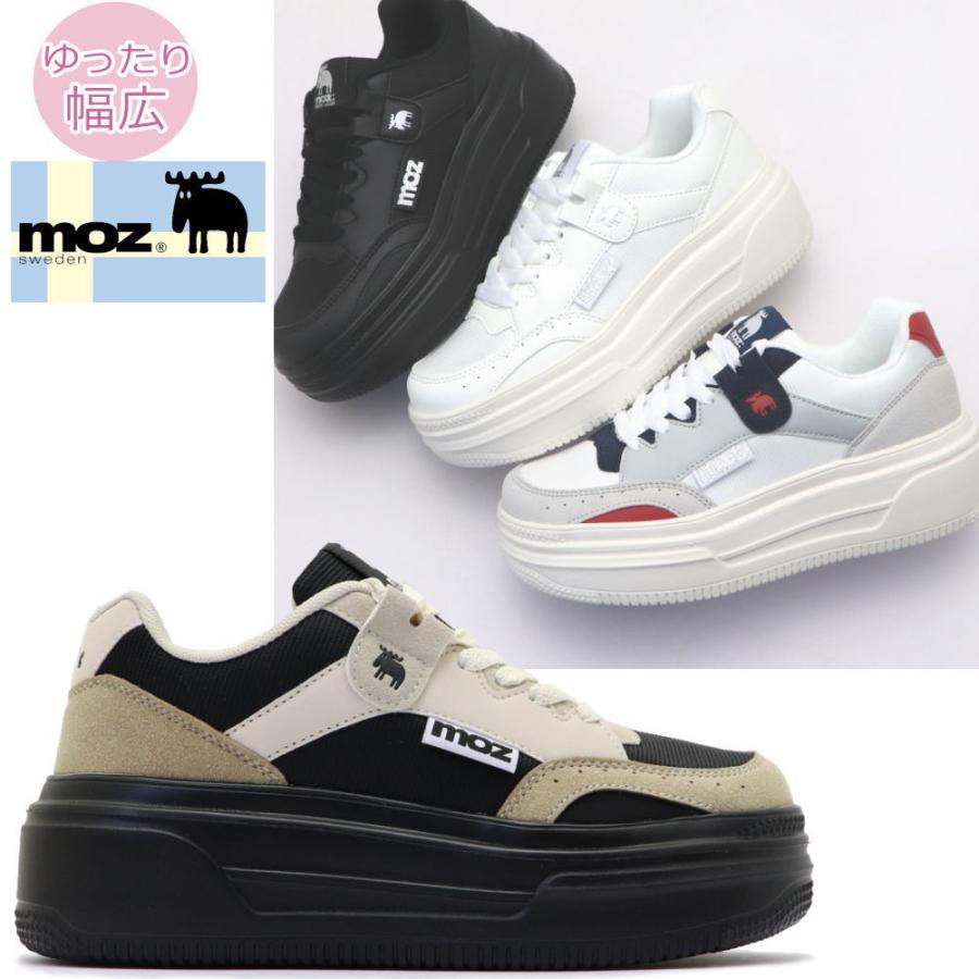 moz（モズ） 即納 レディース スニーカー 厚底 軽量 レースアップ