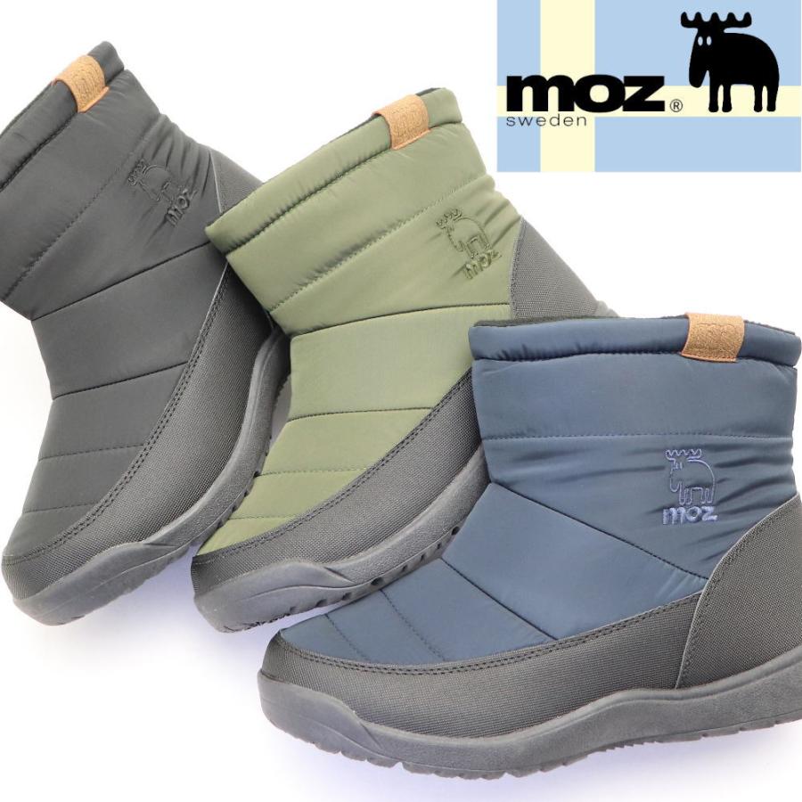 即納 MOZ モズ メンズ 防水 防寒 防滑 スノーブーツ ナイロンブーツ