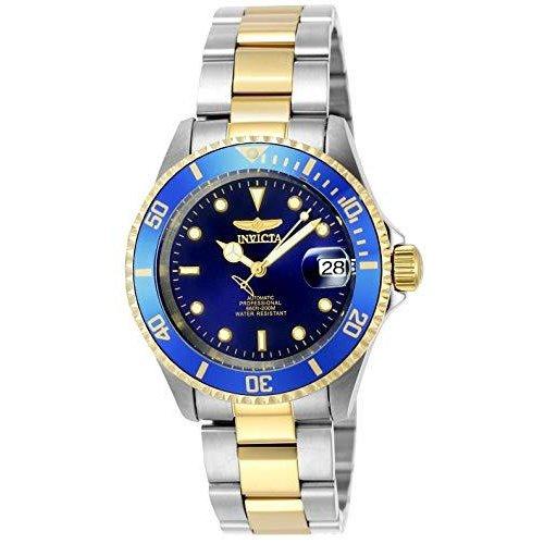 [インビクタ] 腕時計 Pr0 Diver 自動巻き 40mm ケース スチール ゴールド ステンレス鋼ストラップ 青ダイヤル 89280B メンズ