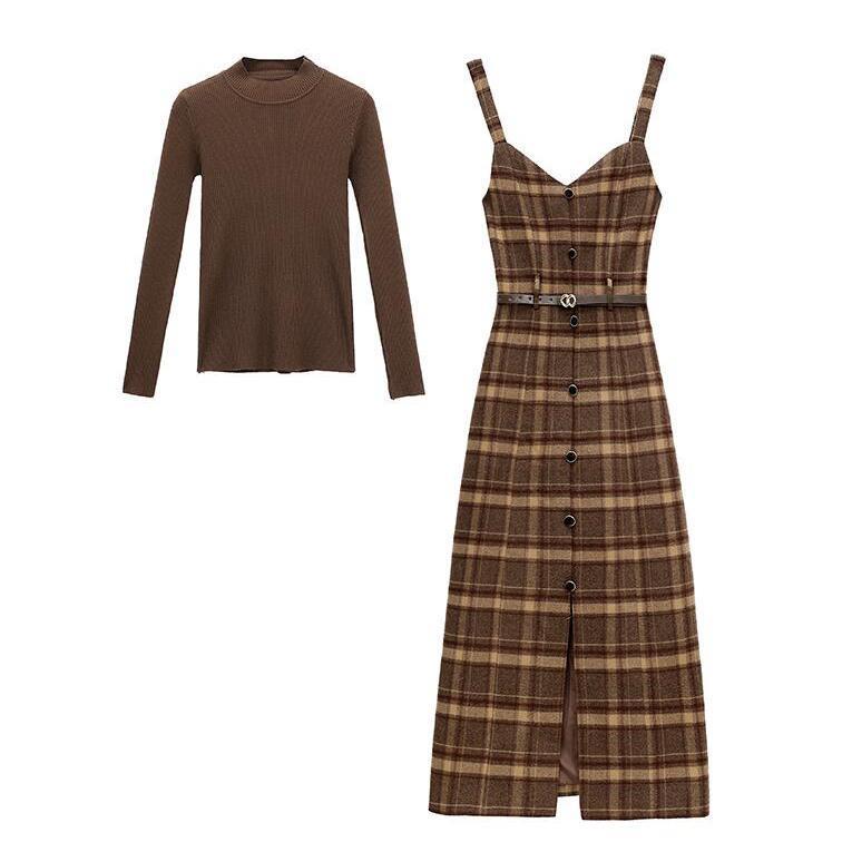 ワンピース 卒業式 セットアップ レディース 秋冬 ジャンパースカート