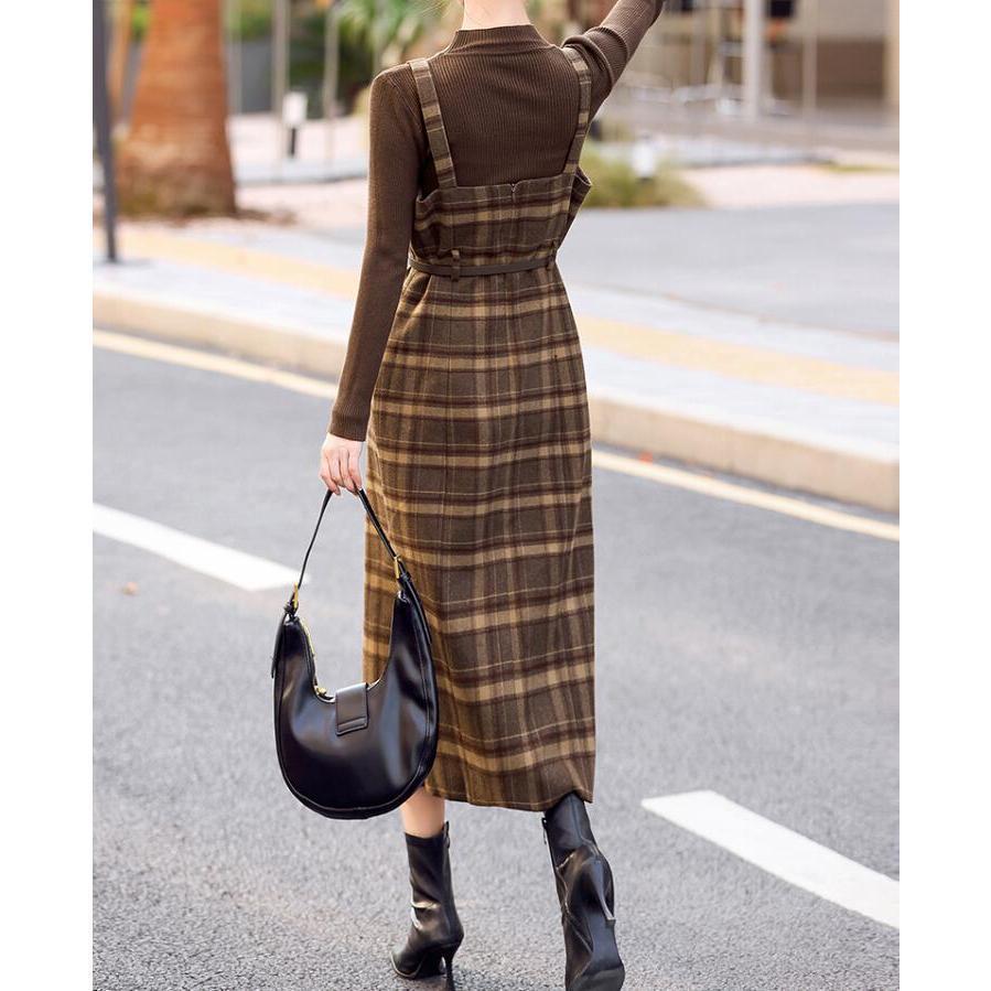 ワンピース 卒業式 セットアップ レディース 秋冬 ジャンパースカート