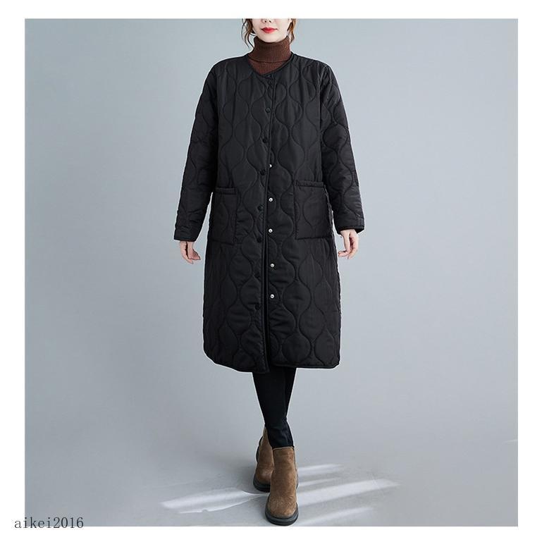 キルティングコート レディース ロングコート 中綿コート コート