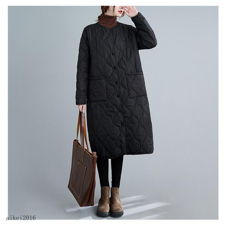 キルティングコート レディース ロングコート 中綿コート コート