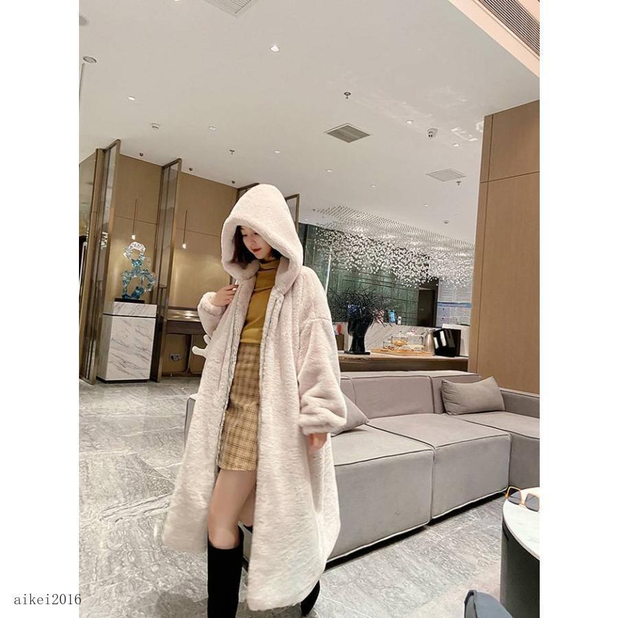 ファーコート レディース ロング丈 アウター エコファージャケット