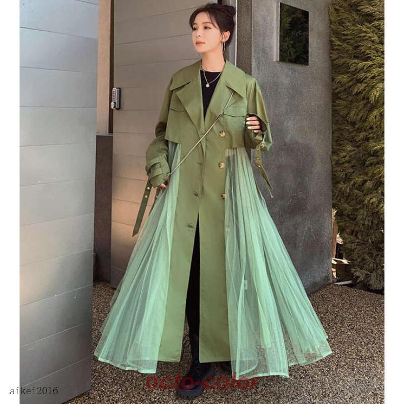 トレンチコート レディース スプリングコート 春 秋 フレア裾 バック