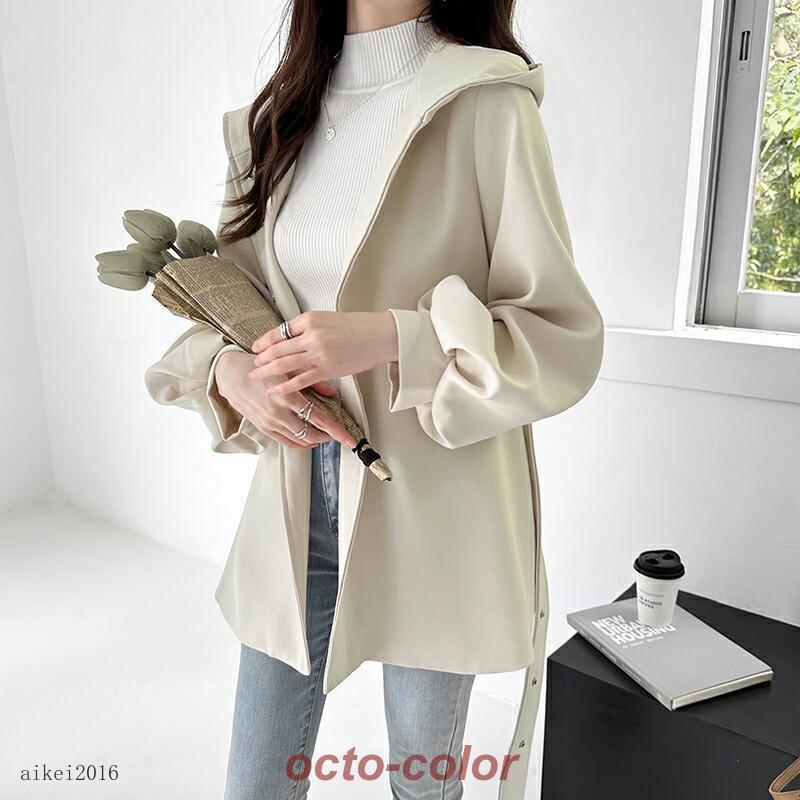 トレンチコート レディース コート ミドル丈 アウター スプリング
