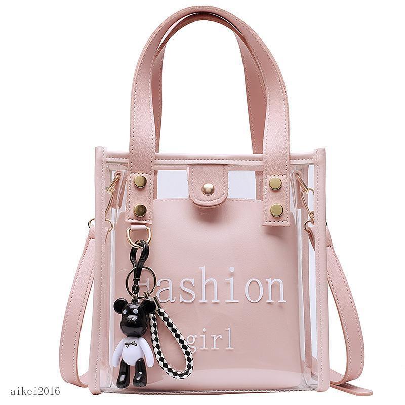 クリアバッグ 透明バッグ トートバッグ ポーチ付き 母子バッグ