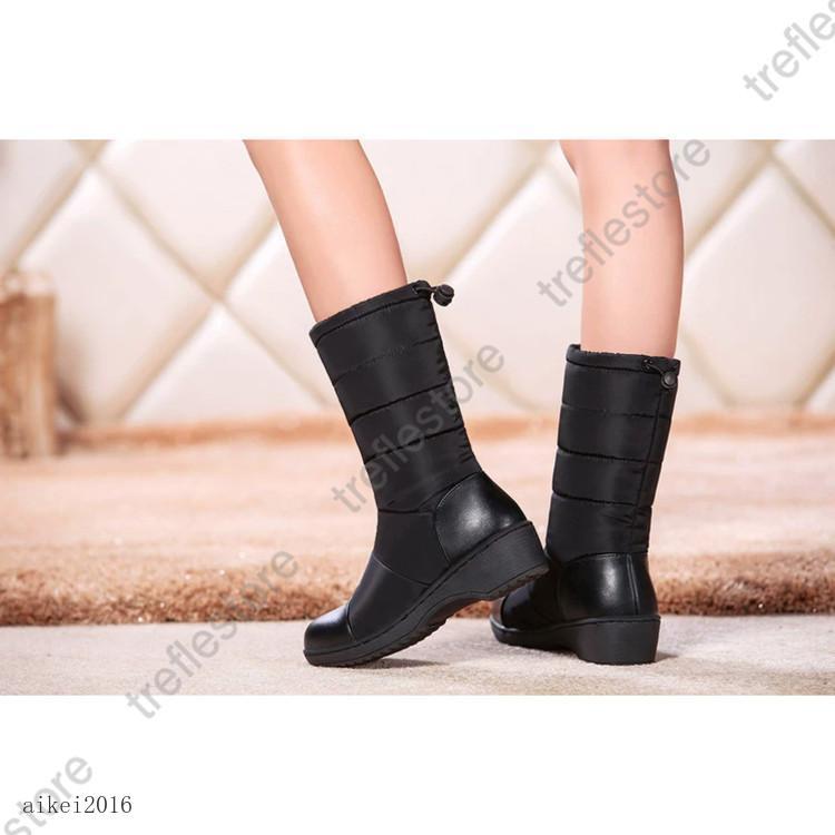 スキーブーツ　新品　25cm 黒　レディース スノーシューズ 滑らない スノーブーツ レディース ショート丈