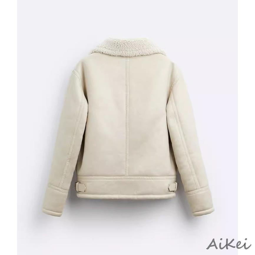 ムートンジャケット メンズ ボアジャケット ブルゾン ボア あったか