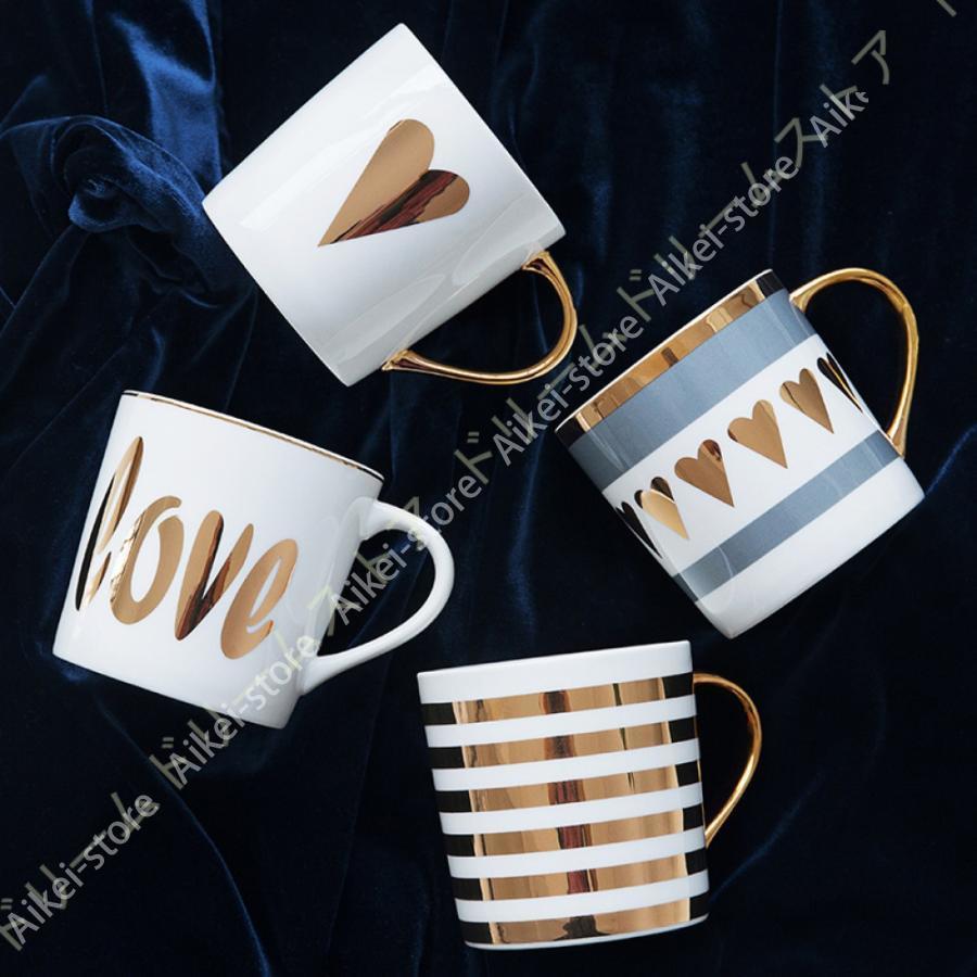 マグカップ 個性的 ハート柄 LOVE コーヒーコップ 大容量 朝食