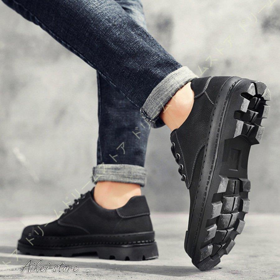 ワークブーツ メンズ ローカットブーツ オシャレ メンズシューズ