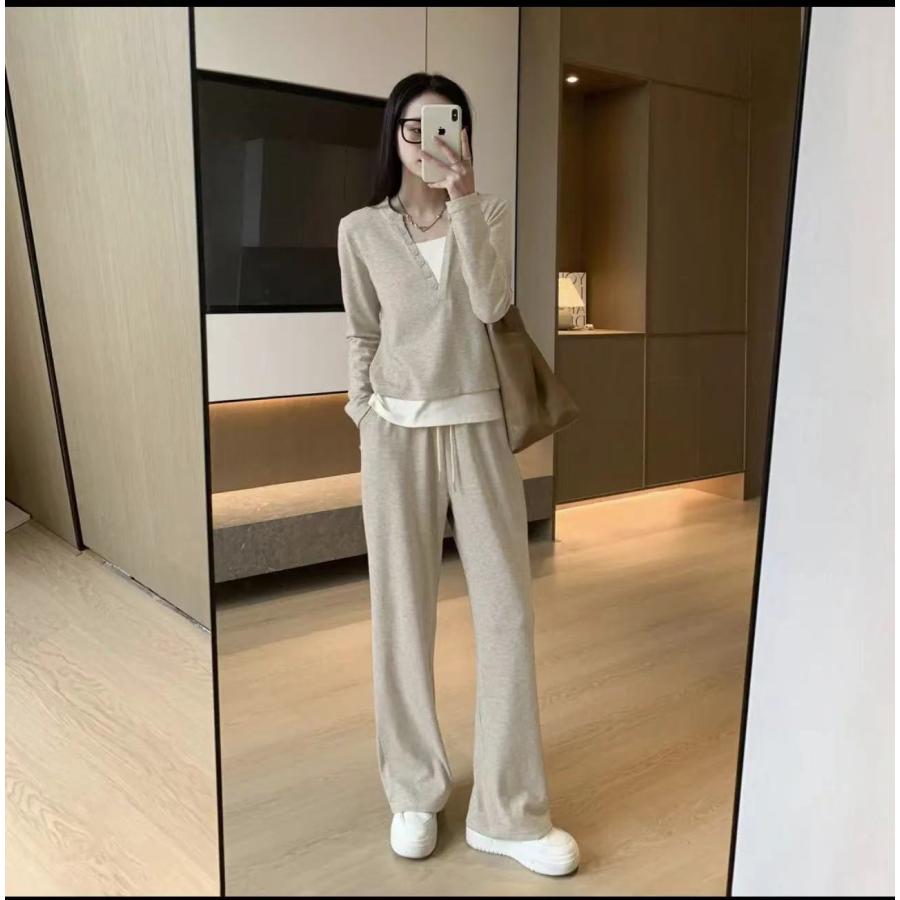セットアップ レディース 秋新作 スウェットセット スポーツウェア 2点