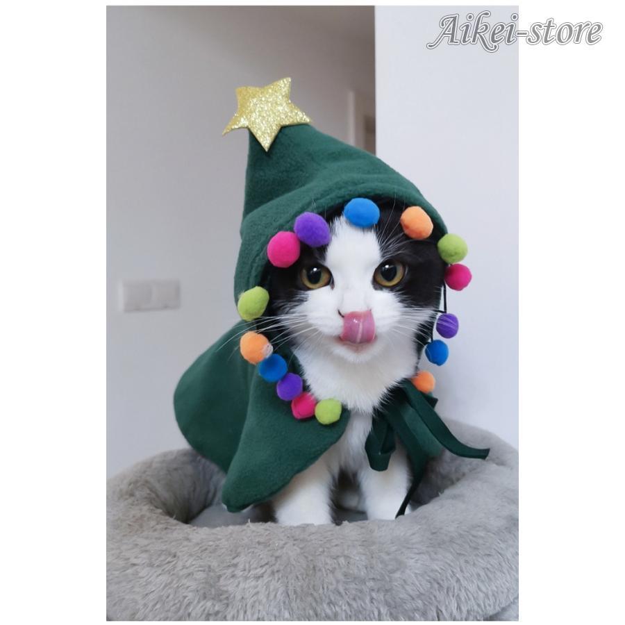 ペット クリスマスマント 猫 犬 クリスマス ケープ 飾り付け コスプレ 衣装 マント 仮装 コスチューム ペット服 猫服 犬服 可愛い｜aikei2016｜07