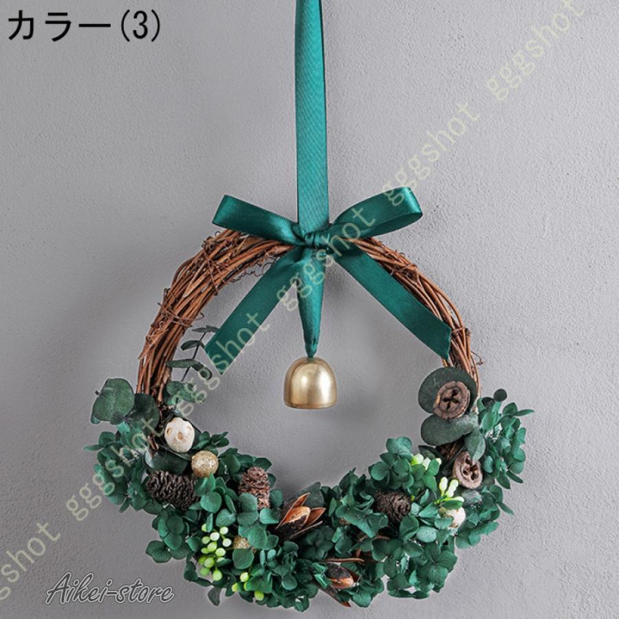 クリスマスリース クリスマス花輪 豪華 松ぼっくり 鮮やかな赤い花