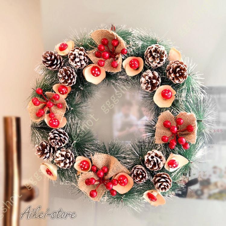 クリスマスリース クリスマス花輪 豪華 松ぼっくり 松かさ
