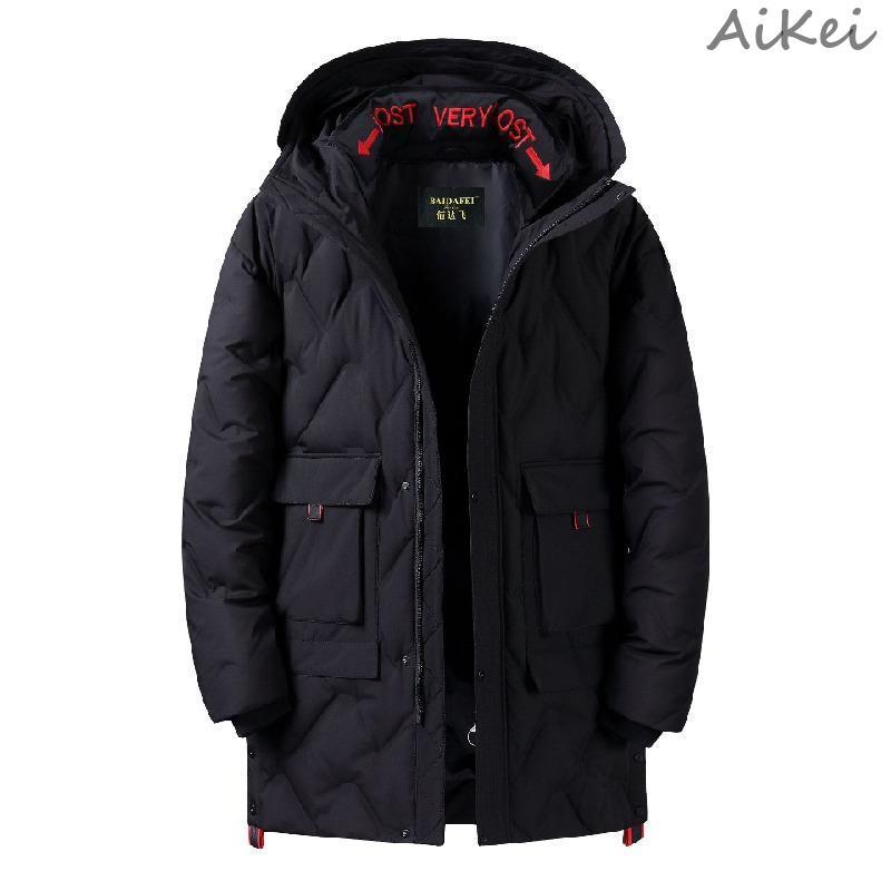 ダウンジャケット メンズ ロング 防寒着 ダウン アウター コート 冬