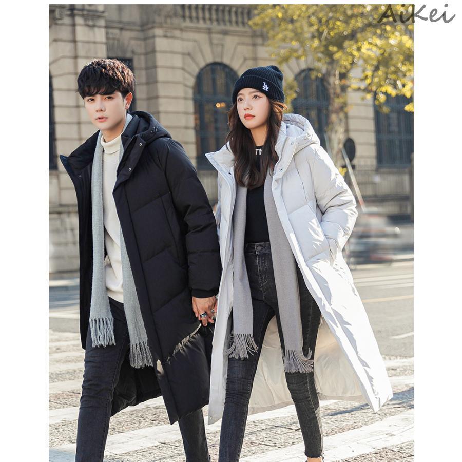 ダウンジャケット メンズ 白 おしゃれ ロング ブランド 暖かい