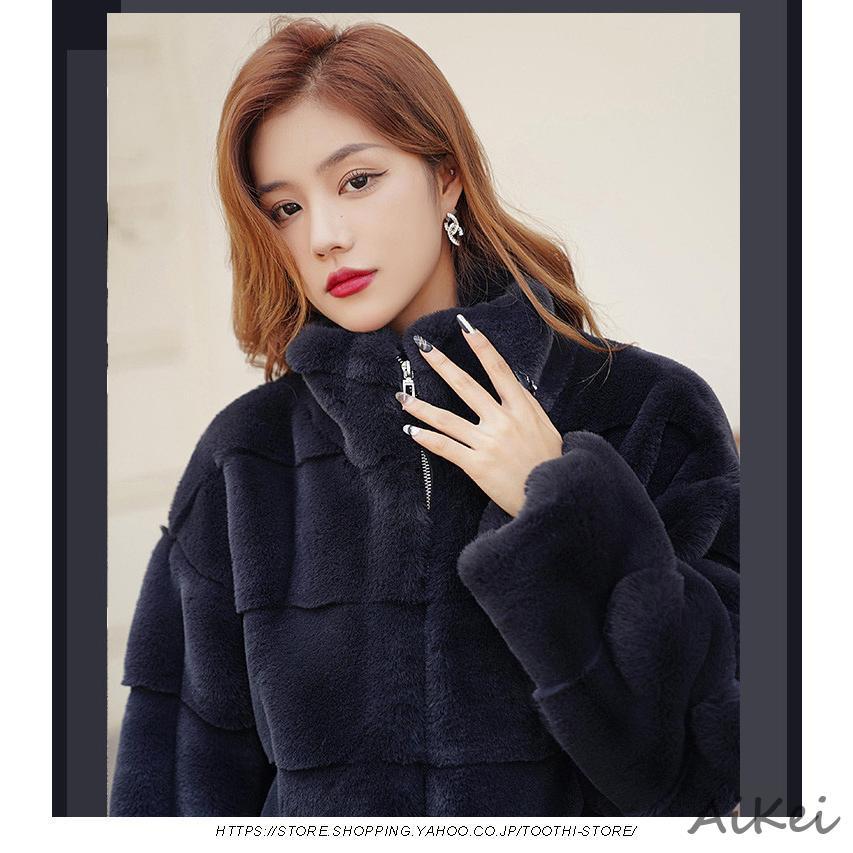 秋冬 レディース ファーコート 毛皮コート レディースコート フェイク