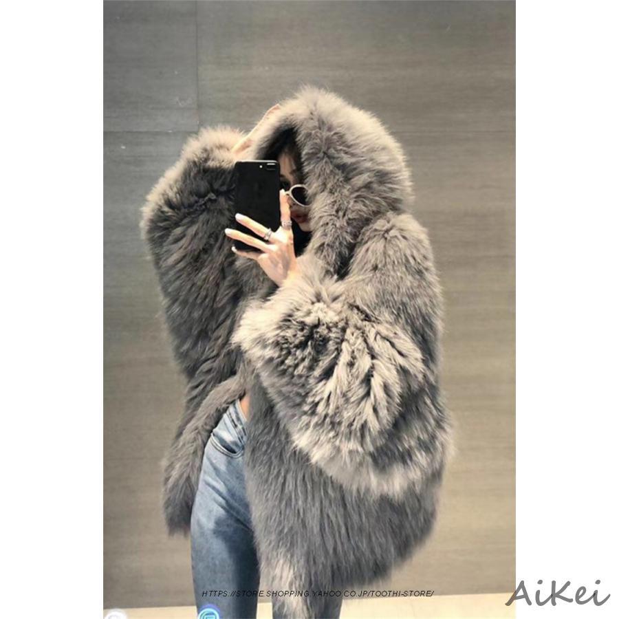 秋冬 レディース ファーコート 毛皮コート レディースコート フェイク