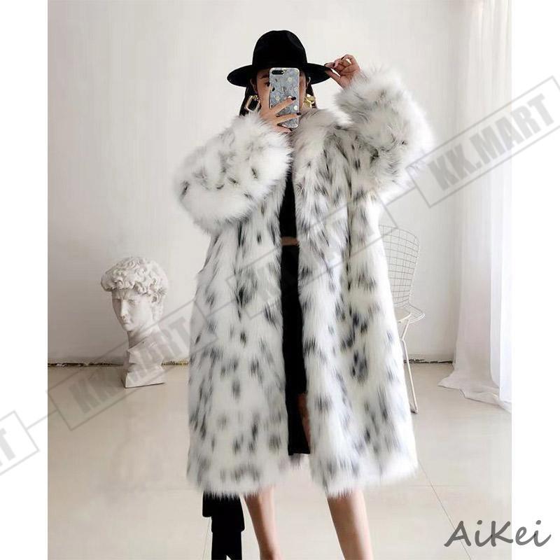 ロング レディース 毛皮コート ファーコート フェイクファー 柔らかい