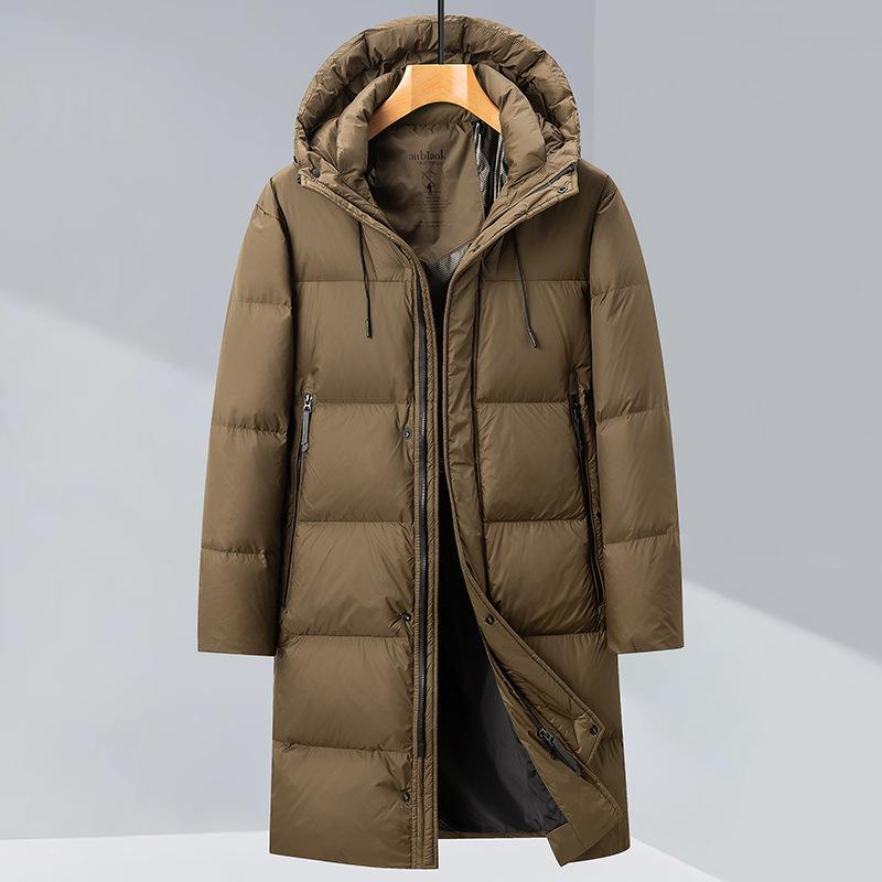 ダウンジャケット メンズ 大きいサイズ ナイロン 防風 軽量 ロング