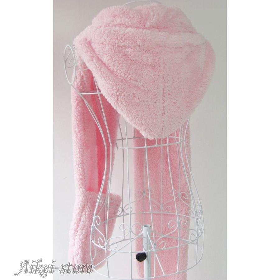 ボア フード付マフラー ミトン付マフラー マフラー ミトン 一体型