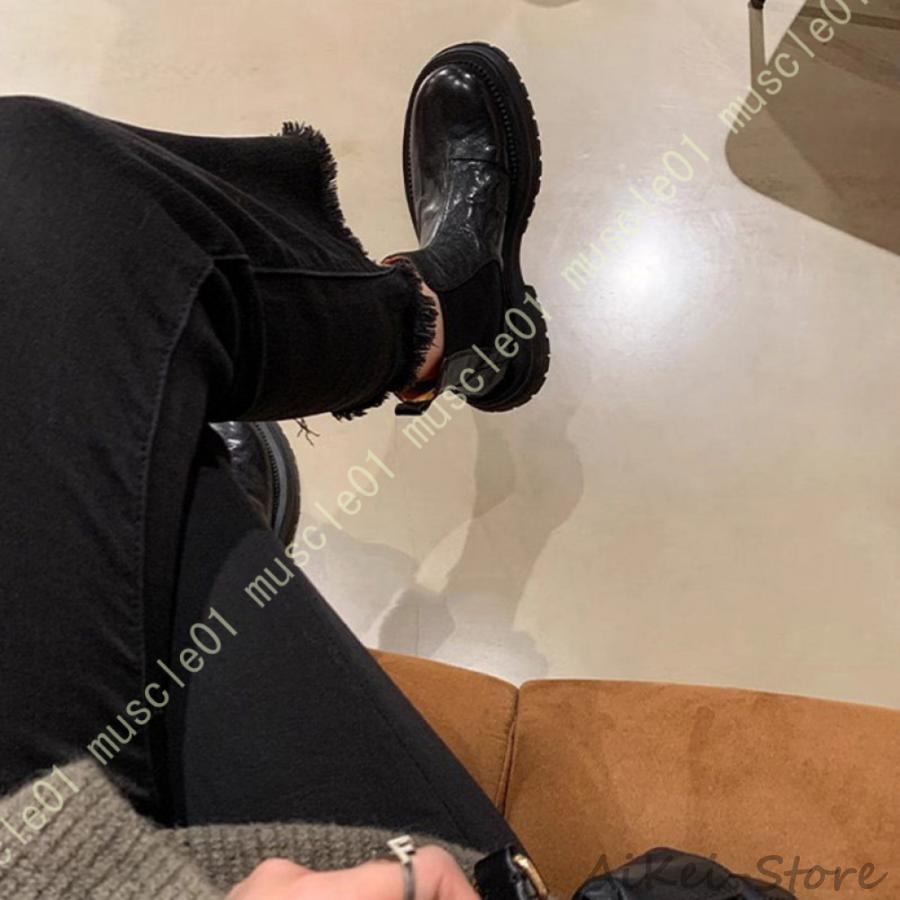 極美品✨トシノスケタケガハラ　サイドゴアブーツ　レディース　ブラック　24cm SIDE GORE BOOTS VELVINA | F.lli Giacometti(フラテッリ