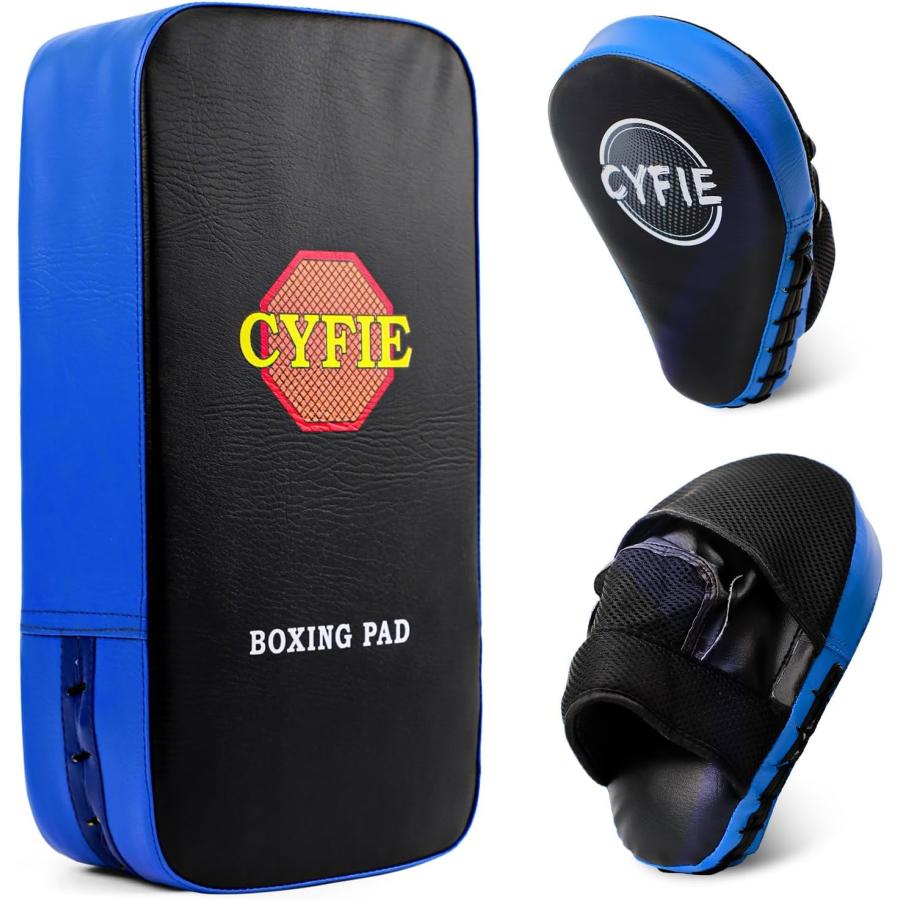 19日限定10倍P付] パンチング ミット 3点セット ブルー DEWEL 空手  