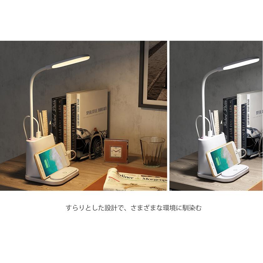 ザルマン LEDデスクライト  ホワイトアンドブラック USBボート搭載 デスクライト スタンドライト USB充電ポート 充電可 新倉庫入荷セール
