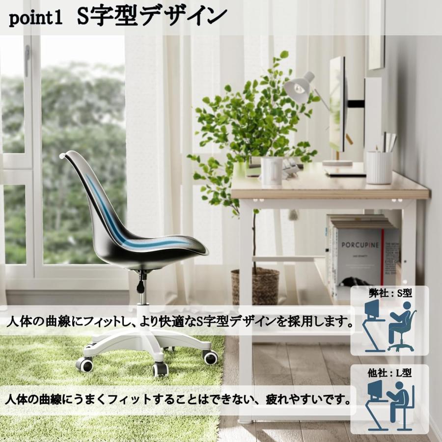 オフィスチェア キャスター付き 1脚入り クッション付き DEWEL