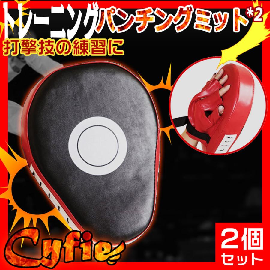 パンチングミット 2点 2色選択可 ボクシング ミット グローブ キック