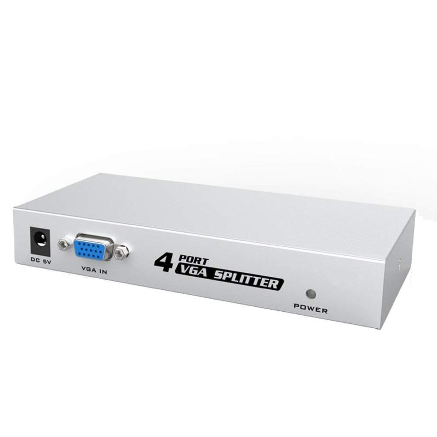 VGA分配器 1入力4出力 ディスプレイスプリッタ ES-Tune 伝送距離25M 1080P DDC機能サポート｜aikikabushiki｜02