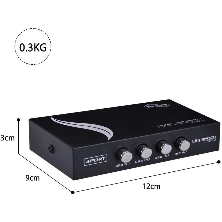 USB切替器 USB2.0切替器 4入力1出力 数量限定キャンペーン 手動 ES