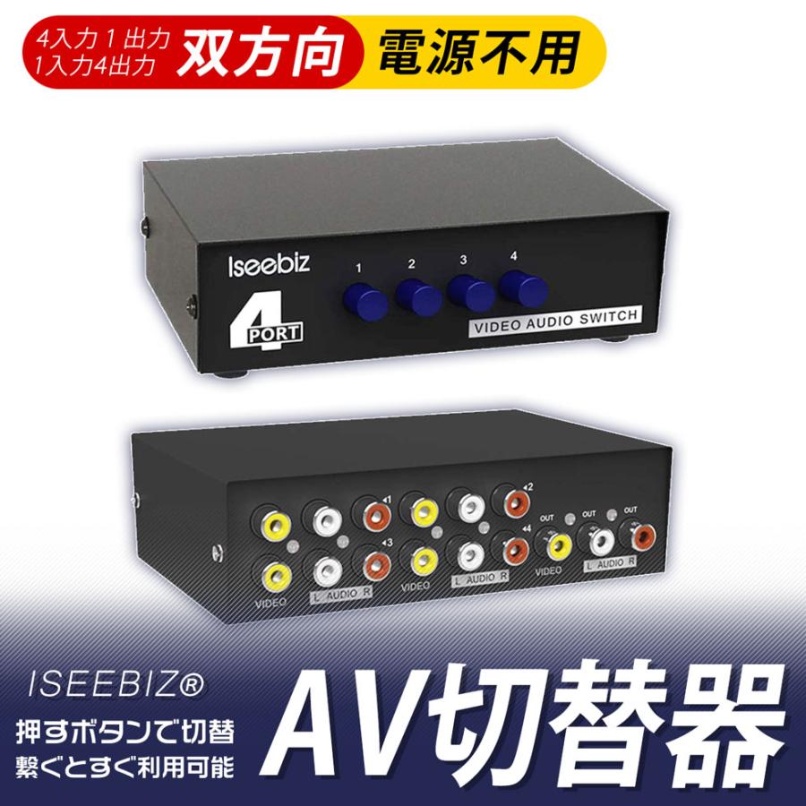 11日限定10倍P付] AV切替器 4入力1出力/1入力4出力 新倉庫入荷セール