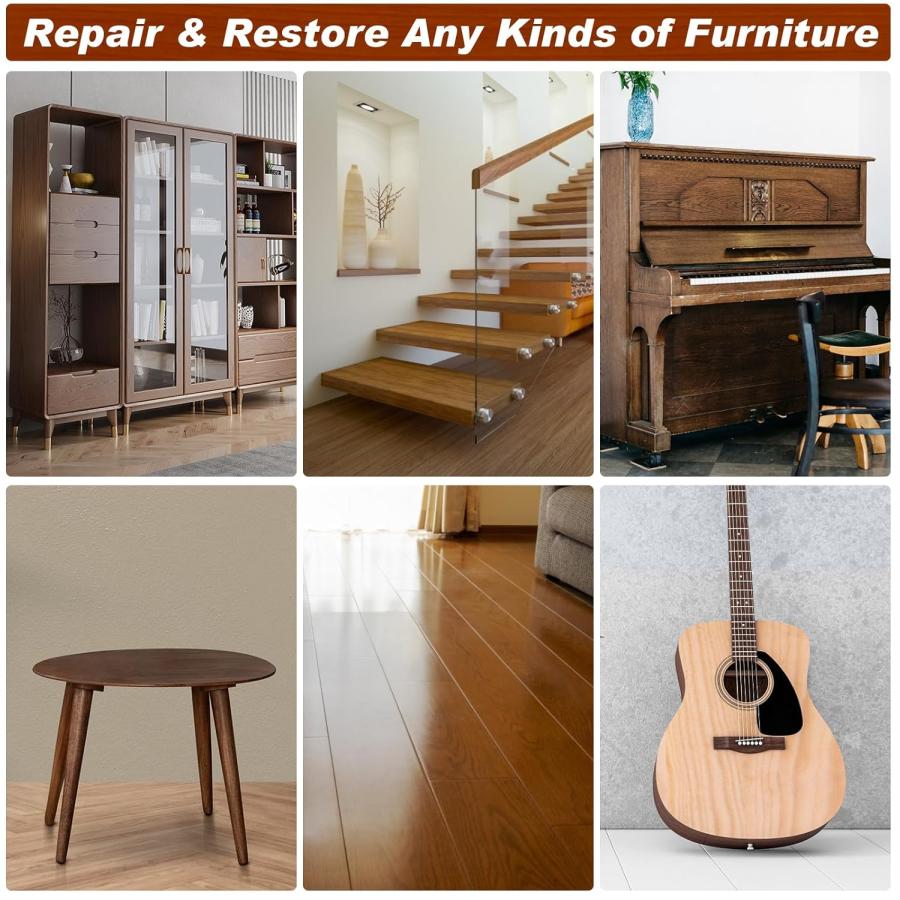 キズ補修 予約受付 キズ補修クリームキット 6色 13点セット オークシリーズ木製床修理 DEWEL フローリング用 ドア用 木製家具 補修材セット 簡単補修工事 擦れ傷 |  | 06