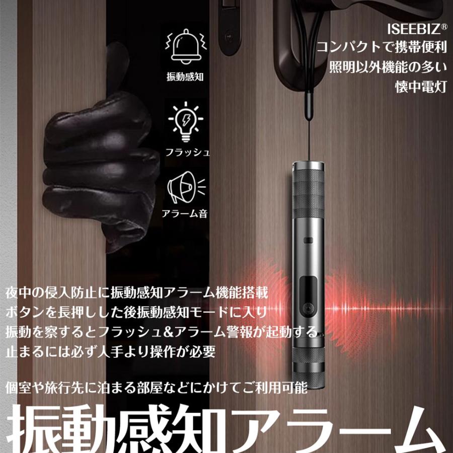 懐中電灯 光度調整可 超小型電灯 野外 防犯ブザー付 2点セット 懐中電灯 光度調整可 超小型電灯 野外 防犯ブザー付 2点セット