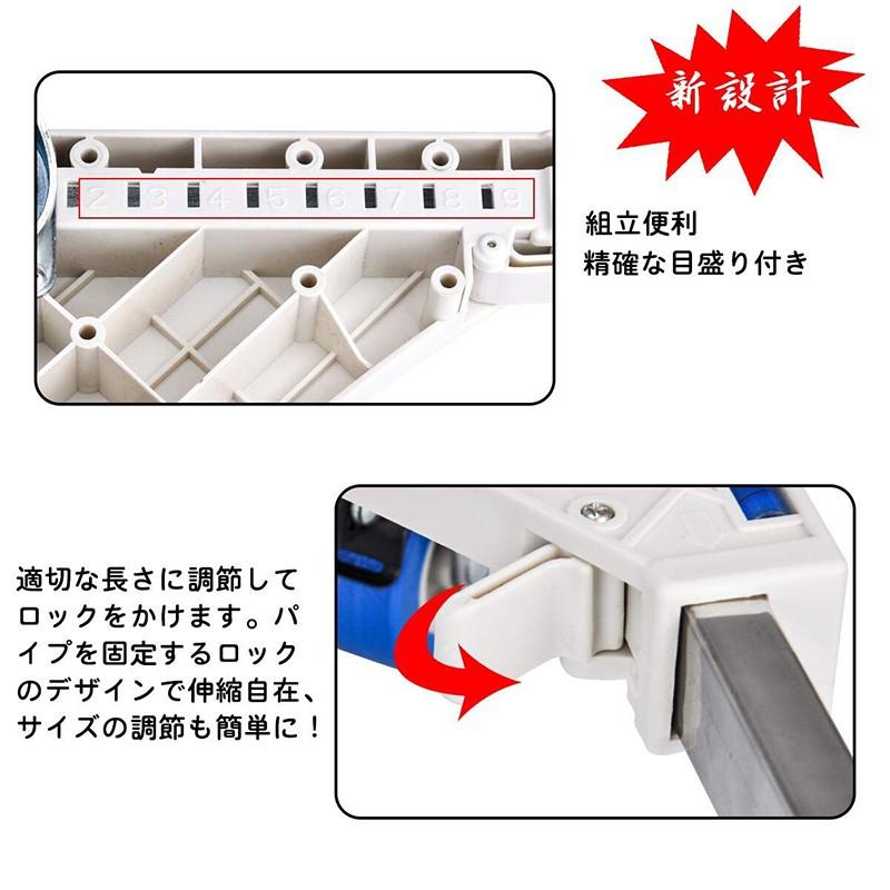 [27-29日限定10倍P付] 洗濯機置き台 約300kg耐荷重 DEWEL 洗濯機かさ上げ台 高さ調整台 伸縮式 幅/奥行44.8〜69cm 減音 防振パッド付き｜aikikabushiki｜02