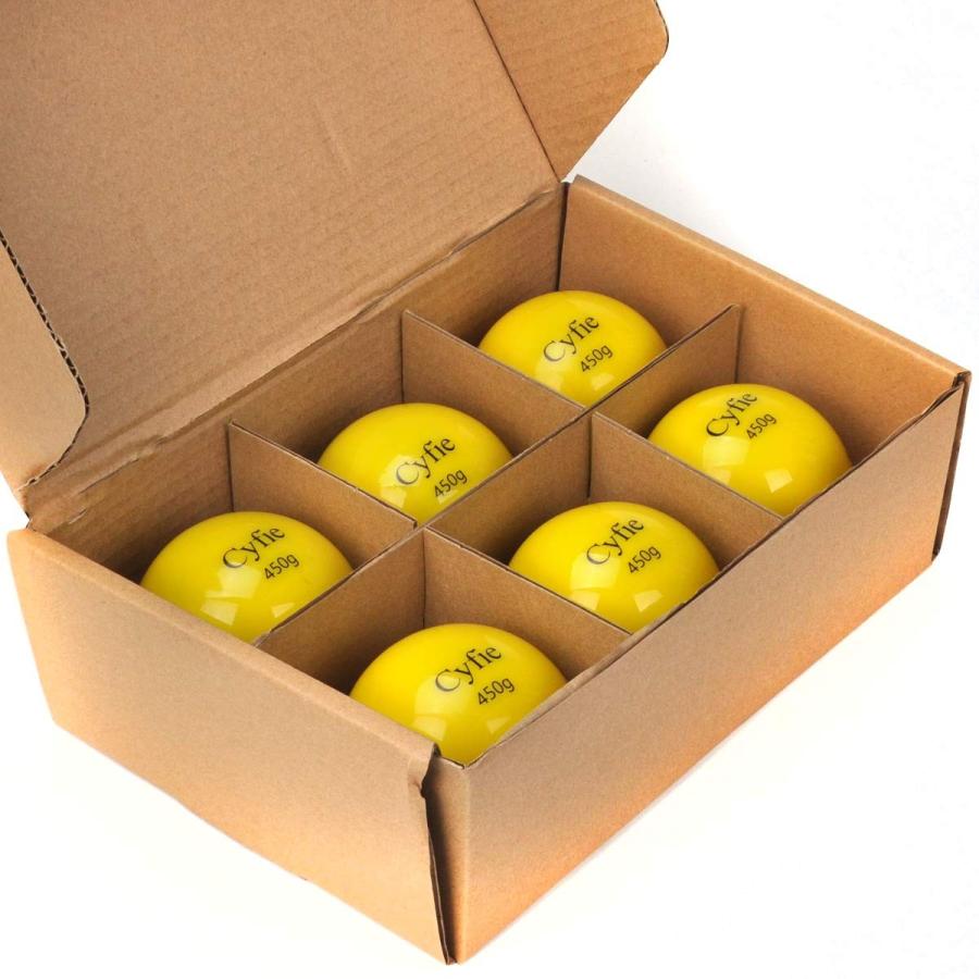 [24-26日限定10倍P付] 野球 練習用 ソフトボール 450g 6球セット 数量限定キャンペーン Cyfie 砂ボール トレーニング用 プロ目指す 砂鉄