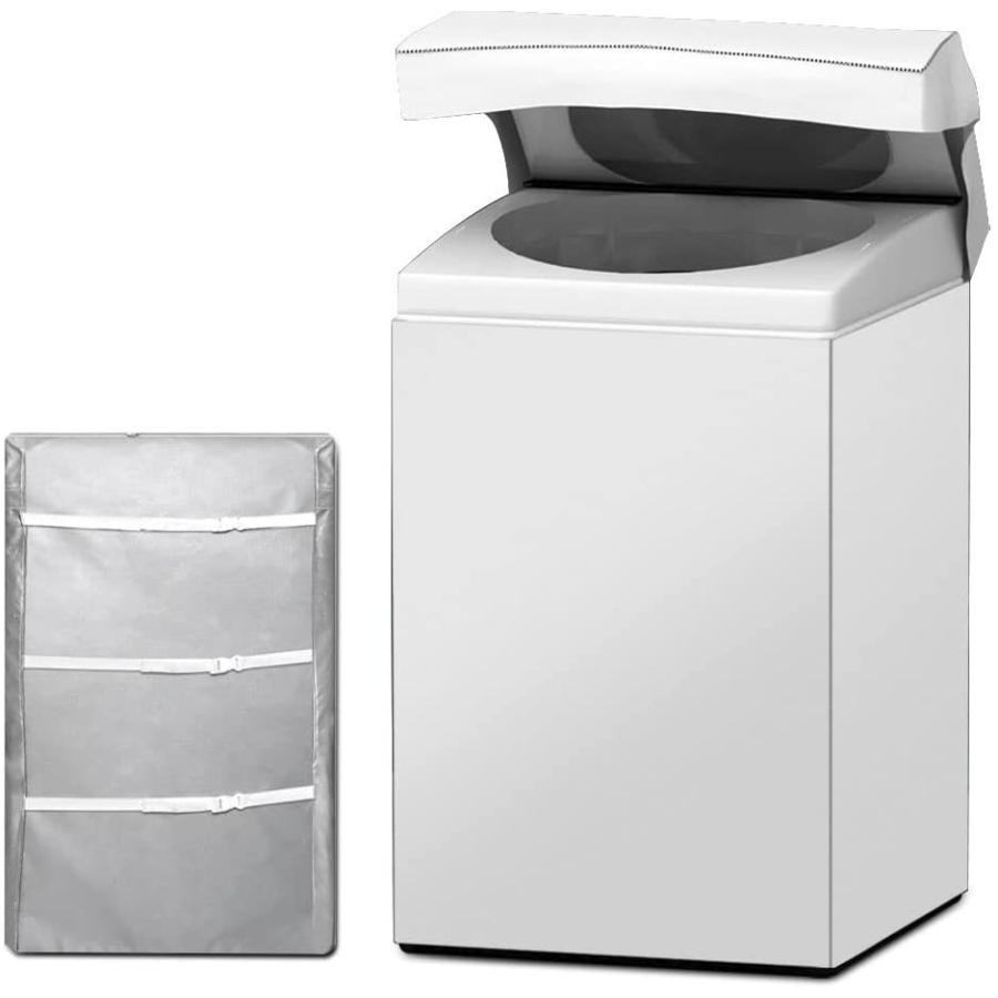 再入荷 洗濯機 カバー 防水k2b 日焼け 銀色 全自動式 丈夫 屋外 防湿XL