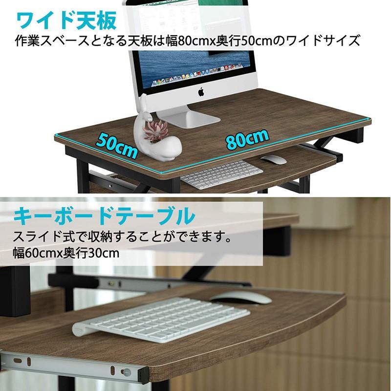 25-27日限定10倍P付] パソコンデスク 幅80 オフィスデスク DEWEL