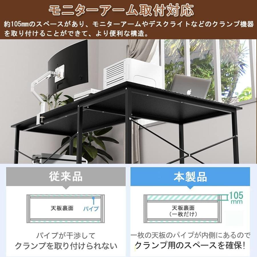 5日限定10倍P付] 在宅 L字デスク 幅160cm 足元フリー設計 奥行60cm