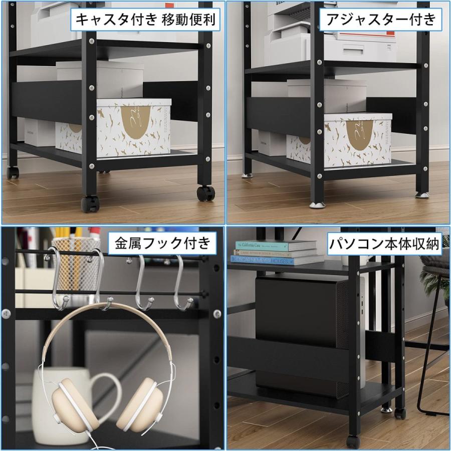 18-19日限定10倍P付] デスクサイドワゴン 幅60 ラック プリンター