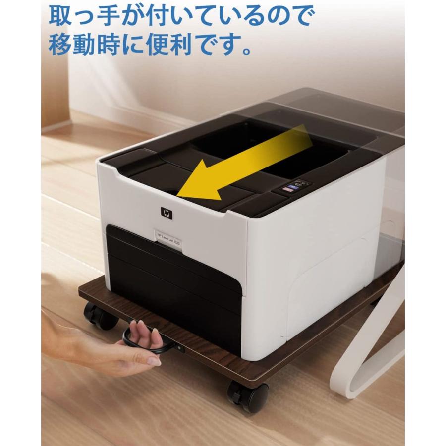 リビング収納 台 プリンターカート ナチュラルウッド 2段引き出し 収納ボックス キャスター付き ファイルボックス 2段×8列|キャスター付き収納の通販