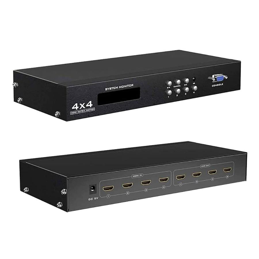 HDMIマトリックス切替器 4入力4出力 ES-Tune 3D 4k*2k RS232制御